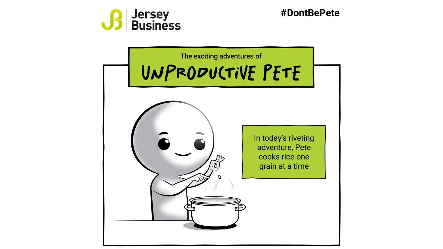 Unproductive Pete #Dontbepete