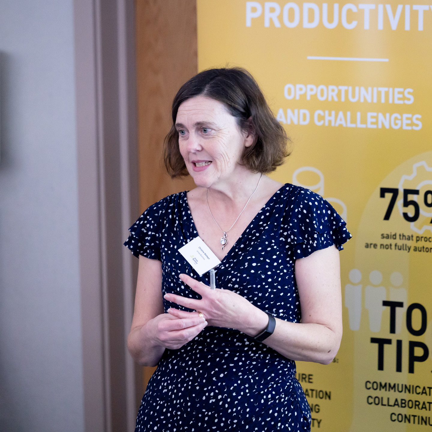 Christine Walwyn presenting