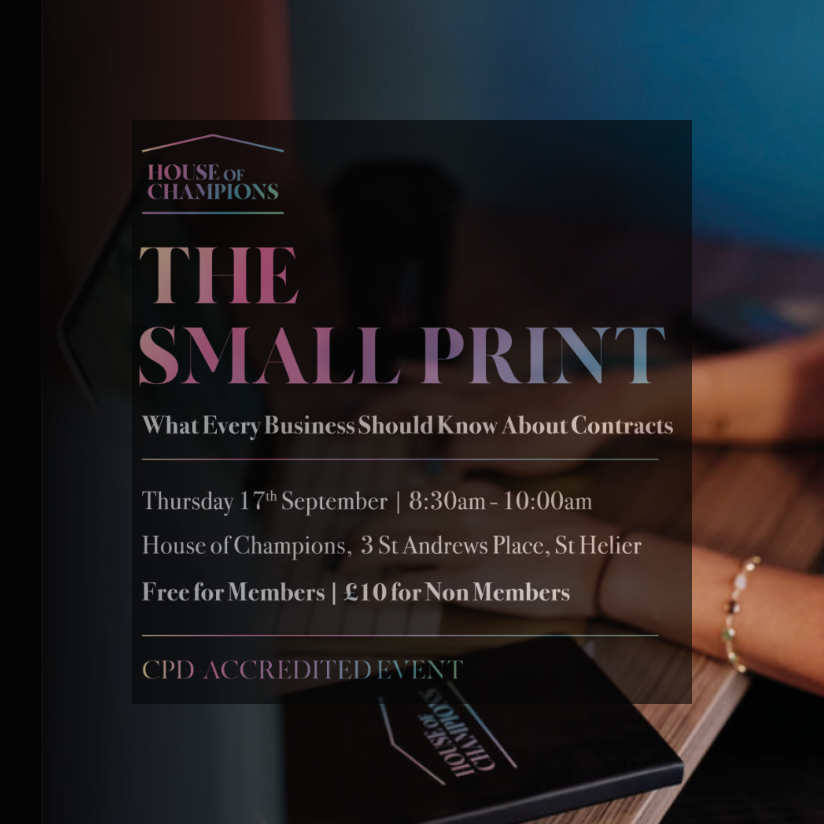 Small Print Contacts Event